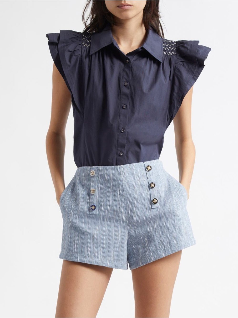 Ramy Brook Samira Front Button Shorts 💙IN STORES💙